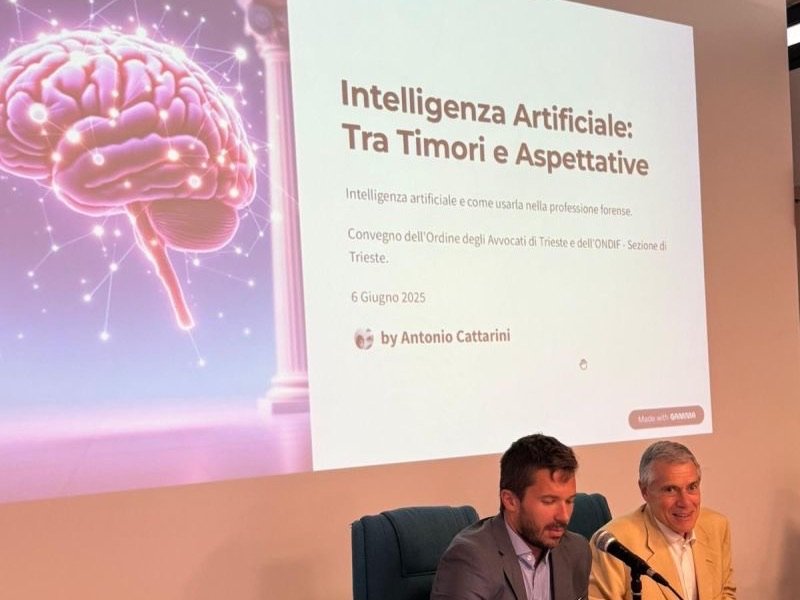 «Intelligenza Artificiale: tra timori e aspettative» — Ordine degli Avvocati di Trieste